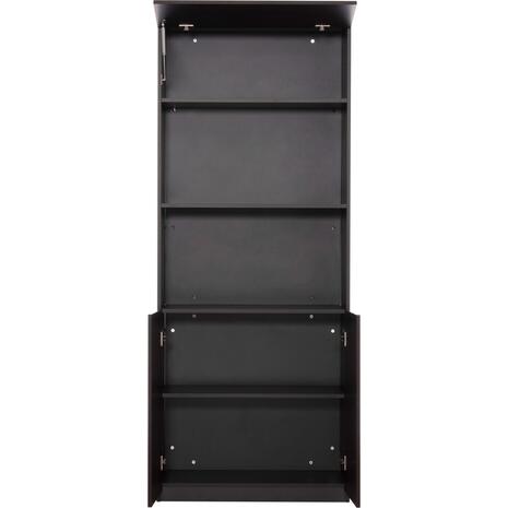 ΒΙΒΛΙΟΘΗΚΗ ΓΡΑΦΕΙΟΥ ΕΠΑΓΓΕΛΜΑΤΙΚΗ ROSEWOOD HM2089 ΜΕΛΑΜΙΝΗ ΓΚΡΙ-WENGE 80Χ40Χ200Υεκ.