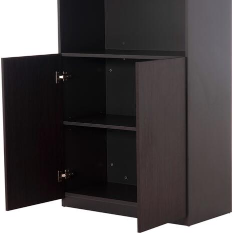 ΒΙΒΛΙΟΘΗΚΗ ΓΡΑΦΕΙΟΥ ΕΠΑΓΓΕΛΜΑΤΙΚΗ ROSEWOOD HM2089 ΜΕΛΑΜΙΝΗ ΓΚΡΙ-WENGE 80Χ40Χ200Υεκ.