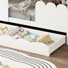 ΠΑΙΔΙΚΟ ΚΡΕΒΑΤΙ τ.MONTESSORI ΜΕ ΣΥΡΤΑΡΙΑ DOMER HM710.03 ΞΥΛΟ ΠΕΥΚΟΥ ΛΕΥΚΟ-ΣΤΡΩΜΑ 90x190εκ