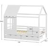 ΠΑΙΔΙΚΟ ΚΡΕΒΑΤΙ τ.MONTESSORI ΜΕ ΣΥΡΤΑΡΙΑ DOMER HM710.03 ΞΥΛΟ ΠΕΥΚΟΥ ΛΕΥΚΟ-ΣΤΡΩΜΑ 90x190εκ