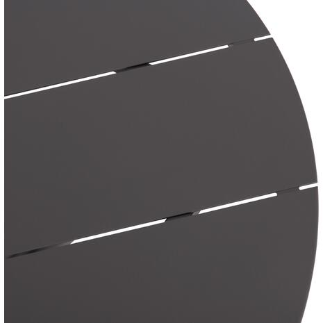 ΤΡΑΠΕΖΙ ΣΤΡΟΓΓΥΛΟ ΑΛΟΥΜΙΝΙΟΥ HIGER HM6289.01 ΓΚΡΙ Φ90x74Yεκ.