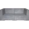 CONCRETE 2Θέσιος Kαναπές Κήπου - Βεράντας, Cement Grey (Ε6200,2)