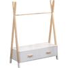 ΚΡΕΜΑΣΤΡΑ ΜΕ ΣΥΡΤΑΡΙΑ ΠΑΙΔΙΚH PASCHAL HM2491.03 ΜΕΛΑΜΙΝΗ-ΞΥΛΟ ΠΕΥΚΟΥ 80x40x130Υεκ