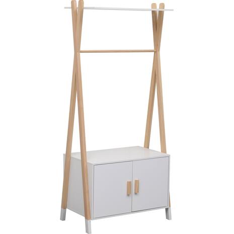 ΚΡΕΜΑΣΤΡΑ ΠΑΙΔΙΚH ΜΕ ΝΤΟΥΛΑΠΙ PASCHAL HM2495.03 ΜΕΛΑΜΙΝΗ-ΞΥΛΟ ΠΕΥΚΟΥ 76x44x170Υεκ