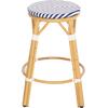 ΣΚΑΜΠΟ ΑΛΟΥΜΙΝΙΟΥ ΜΕΣ.ΥΨΟΥΣ CHINO HM6286.05 BAMBOO LOOK & TEXTILENE ΜΠΛΕ 43x43x65Υεκ