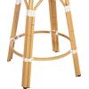 ΣΚΑΜΠΟ ΑΛΟΥΜΙΝΙΟΥ ΜΕΣ.ΥΨΟΥΣ CHINO HM6286.05 BAMBOO LOOK & TEXTILENE ΜΠΛΕ 43x43x65Υεκ