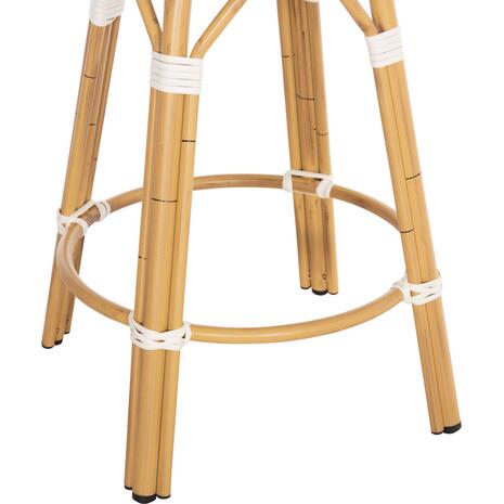 ΣΚΑΜΠΟ ΑΛΟΥΜΙΝΙΟΥ ΜΕΣ.ΥΨΟΥΣ CHINO HM6286.05 BAMBOO LOOK & TEXTILENE ΜΠΛΕ 43x43x65Υεκ