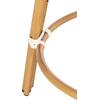 ΣΚΑΜΠΟ ΑΛΟΥΜΙΝΙΟΥ ΜΕΣ.ΥΨΟΥΣ CHINO HM6286.05 BAMBOO LOOK & TEXTILENE ΜΠΛΕ 43x43x65Υεκ