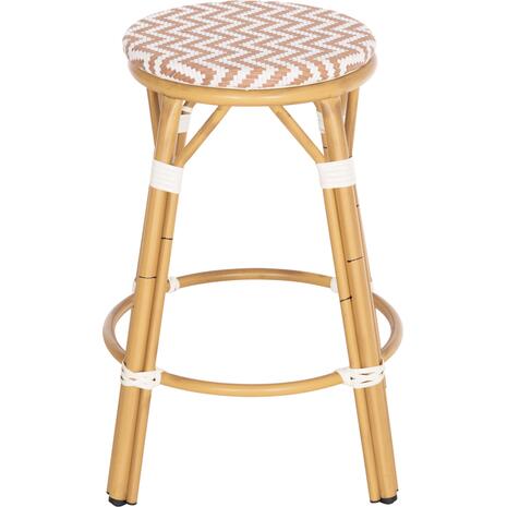 ΣΚΑΜΠΟ ΑΛΟΥΜΙΝΙΟΥ ΜΕΣ.ΥΨΟΥΣ CHINO HM6286.04 BAMBOO LOOK ΦΥΣΙΚΟ & TEXTILENE 43x43x65Υεκ