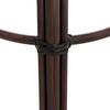 ΣΚΑΜΠΟ ΑΛΟΥΜΙΝΙΟΥ ΜΕΣ.ΥΨΟΥΣ CHINO HM6286.01 BAMBOO LOOK & TEXTILENE ΚΑΦΕ 43x43x65Υεκ