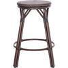 ΣΚΑΜΠΟ ΑΛΟΥΜΙΝΙΟΥ ΜΕΣ.ΥΨΟΥΣ CHINO HM6286.01 BAMBOO LOOK & TEXTILENE ΚΑΦΕ 43x43x65Υεκ