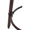 ΣΚΑΜΠΟ ΑΛΟΥΜΙΝΙΟΥ ΜΕΣ.ΥΨΟΥΣ CHINO HM6286.01 BAMBOO LOOK & TEXTILENE ΚΑΦΕ 43x43x65Υεκ