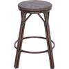 ΣΚΑΜΠΟ ΑΛΟΥΜΙΝΙΟΥ ΜΕΣ.ΥΨΟΥΣ CHINO HM6286.01 BAMBOO LOOK & TEXTILENE ΚΑΦΕ 43x43x65Υεκ