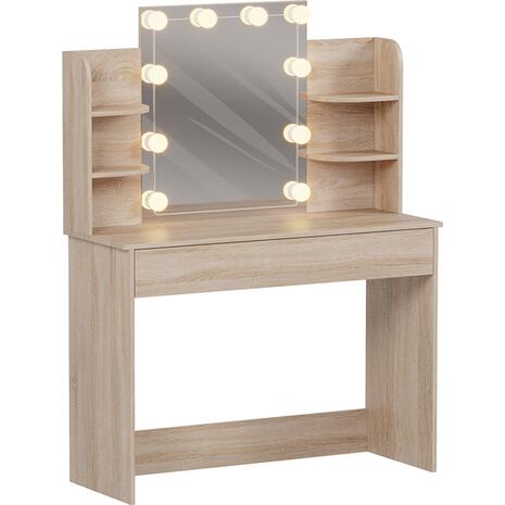 ΤΟΥΑΛΕΤΑ ΜΕ ΦΩΤΙΣΜΟ LED-ΡΑΦΙΑ-ΣΥΡΤΑΡΙΑ LAURYN HM2502.01 SONAMA 108x40x140Υεκ