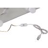 ΤΟΥΑΛΕΤΑ ΜΕ ΦΩΤΙΣΜΟ LED-ΡΑΦΙΑ-ΣΥΡΤΑΡΙΑ LAURYN HM2502.03 ΛΕΥΚΟ 108x40x140Υεκ