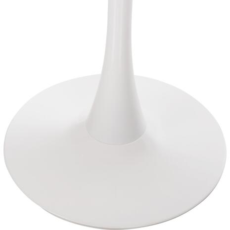 ΤΡΑΠΕΖΙ ΤΡΑΠΕΖΑΡΙΑΣ ROLLO HM9422.11 ΣΤΡΟΓΓΥΛΟ WHITE MARBLE Φ120x74Yεκ.