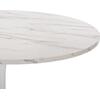 ΤΡΑΠΕΖΙ ΤΡΑΠΕΖΑΡΙΑΣ ROLLO HM9422.11 ΣΤΡΟΓΓΥΛΟ WHITE MARBLE Φ120x74Yεκ.