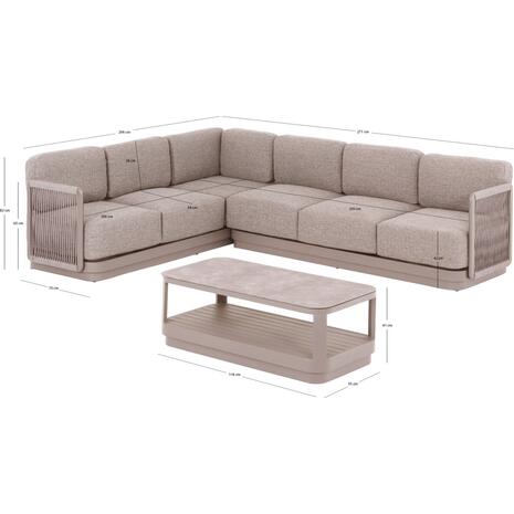 ΣΕΤ ΣΑΛΟΝΙ ΓΩΝΙΑ 3ΤΜΧ ΣΕΙΡΑ ELYSIA SM6187.02 ΣΑΜΠΑΝΙ ΑΛΟΥΜΙΝΙΟ-ΣΧΟΙΝΙ-P.E.ΥΦΑΣΜΑ
