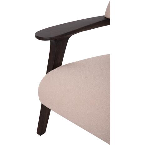 ΠΟΛΥΘΡΟΝΑ LOUNGE TRIAD SM9968 ΞΥΛΟ TEAK ΣΕ ΜΑΥΡΟ-ΕΚΡΟΥ ΥΦΑΣΜΑ 77x75,5x67Υεκ.