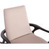 ΠΟΛΥΘΡΟΝΑ LOUNGE ARYA SM9969 ΞΥΛΟ TEAK ΣΕ ΜΑΥΡΟ-ΕΚΡΟΥ ΜΠΟΥΚΛΕ ΥΦΑΣΜΑ 92x80x86Υεκ.