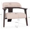 ΠΟΛΥΘΡΟΝΑ LOUNGE TRIAD SM9968 ΞΥΛΟ TEAK ΣΕ ΜΑΥΡΟ-ΕΚΡΟΥ ΥΦΑΣΜΑ 77x75,5x67Υεκ.