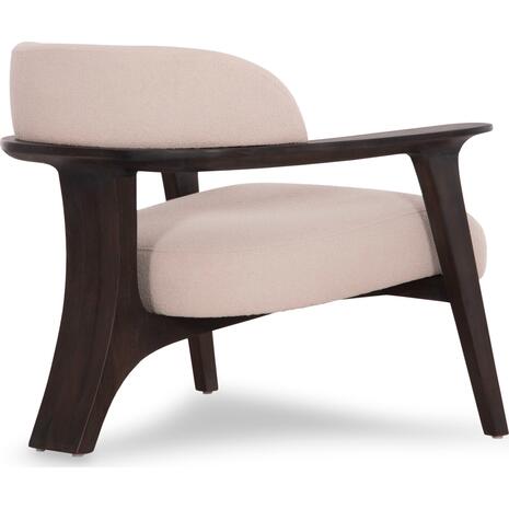 ΠΟΛΥΘΡΟΝΑ LOUNGE TRIAD SM9968 ΞΥΛΟ TEAK ΣΕ ΜΑΥΡΟ-ΕΚΡΟΥ ΥΦΑΣΜΑ 77x75,5x67Υεκ.