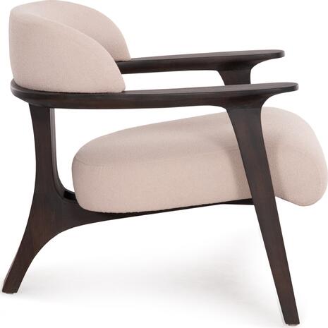 ΠΟΛΥΘΡΟΝΑ LOUNGE TRIAD SM9968 ΞΥΛΟ TEAK ΣΕ ΜΑΥΡΟ-ΕΚΡΟΥ ΥΦΑΣΜΑ 77x75,5x67Υεκ.