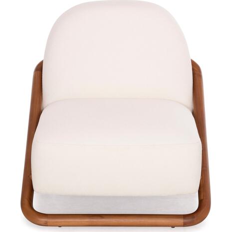 ΠΟΛΥΘΡΟΝΑ LOUNGE RAMROD SM9967 ΞΥΛΟ TEAK ΦΥΣΙΚΟ-ΕΚΡΟΥ ΜΠΟΥΚΛΕ 76x84x51-77,5Υεκ.