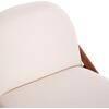 ΠΟΛΥΘΡΟΝΑ LOUNGE RAMROD SM9967 ΞΥΛΟ TEAK ΦΥΣΙΚΟ-ΕΚΡΟΥ ΜΠΟΥΚΛΕ 76x84x51-77,5Υεκ.