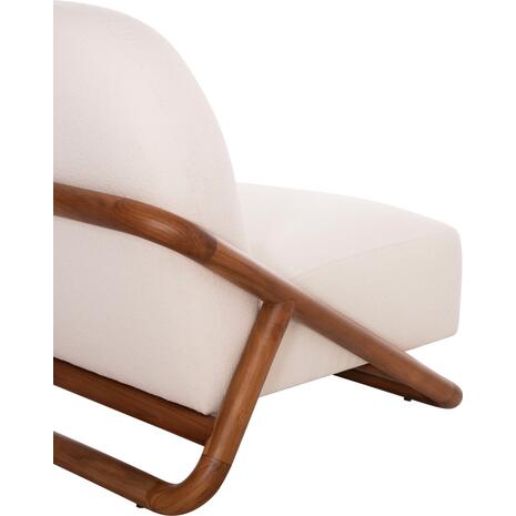 ΠΟΛΥΘΡΟΝΑ LOUNGE RAMROD SM9967 ΞΥΛΟ TEAK ΦΥΣΙΚΟ-ΕΚΡΟΥ ΜΠΟΥΚΛΕ 76x84x51-77,5Υεκ.