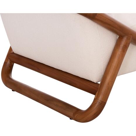 ΠΟΛΥΘΡΟΝΑ LOUNGE RAMROD SM9967 ΞΥΛΟ TEAK ΦΥΣΙΚΟ-ΕΚΡΟΥ ΜΠΟΥΚΛΕ 76x84x51-77,5Υεκ.