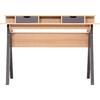 ΓΡΑΦΕΙΟ REXIN HM18290 ΜΕΛΑΜΙΝΗ ΣΕ SONAMA-ΓΚΡΙ 120x19-59x75-85,5ΥΥεκ.