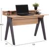ΓΡΑΦΕΙΟ KRONEL HM18293 ΜΕΛΑΜΙΝΗ ΣΕ SONAMA-ΓΚΡΙ 120x59x84,5Υεκ.
