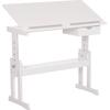 ΓΡΑΦΕΙΟ/ΣΧΕΔΙΑΣΤΗΡΙΟ ASCENT HM18289 MDF ΣΕ ΛΕΥΚΟ 109x55x87,5Υεκ