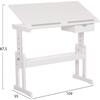 ΓΡΑΦΕΙΟ/ΣΧΕΔΙΑΣΤΗΡΙΟ ASCENT HM18289 MDF ΣΕ ΛΕΥΚΟ 109x55x87,5Υεκ