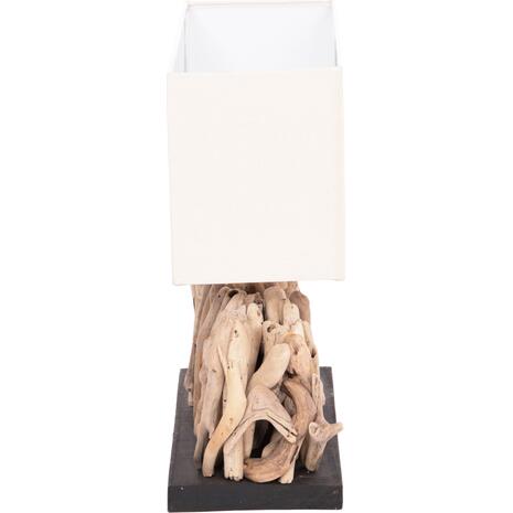 ΕΠΙΤΡΑΠΕΖΙΟ ΟΡΘΟΓΩΝΙΟ ΦΩΤΙΣΤΙΚΟ TWIGGY HM4434 DRIFTWOOD & ΛΕΥΚΟ ΚΑΠΕΛΟ 56x16.5x43Υεκ.