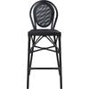 ΣΚΑΜΠΟ ΑΛΟΥΜΙΝΙΟΥ AZARIA HM5060 BAMBOO LOOK ΜΑΥΡΟ ΜΕ TEXTLINE 44x52x115Υεκ.