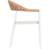 ΠΟΛΥΘΡΟΝΑ BERG HM6284.01 ΑΛΟΥΜΙΝΙΟ & TEXTILENE ΛΕΥΚΟ--P.E.TWISTED RATTAN 55x56x79Υεκ