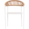 ΠΟΛΥΘΡΟΝΑ BERG HM6284.01 ΑΛΟΥΜΙΝΙΟ & TEXTILENE ΛΕΥΚΟ--P.E.TWISTED RATTAN 55x56x79Υεκ