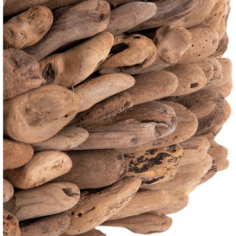 ΤΡΑΠΕΖΙ ΣΑΛΟΝΙΟΥ ΟΒΑΛ SPARROW HM9962 DRIFTWOOD--ΓΥΑΛΙ 106x55,5x50,5Υεκ.