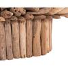 ΤΡΑΠΕΖΙ ΣΑΛΟΝΙΟΥ ΟΒΑΛ SPARROW HM9962 DRIFTWOOD--ΓΥΑΛΙ 106x55,5x50,5Υεκ.