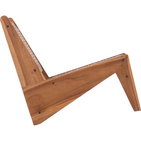 ΚΑΡΕΚΛΑ LOUNGE LUKILLA HM9913 ΞΥΛΟ TEAK ΣΕ ΦΥΣΙΚΟ--ΣΥΝΘ.ΣΧΟΙΝΙ ΜΠΕΖ 55,5x74x65Υεκ.