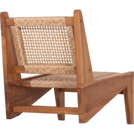 ΚΑΡΕΚΛΑ LOUNGE LUKILLA HM9913 ΞΥΛΟ TEAK ΣΕ ΦΥΣΙΚΟ--ΣΥΝΘ.ΣΧΟΙΝΙ ΜΠΕΖ 55,5x74x65Υεκ.