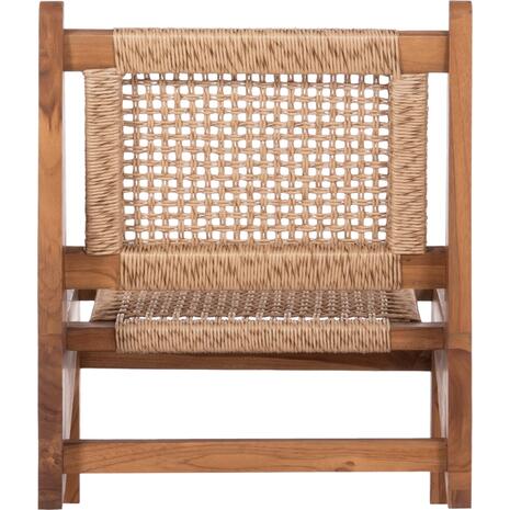 ΚΑΡΕΚΛΑ LOUNGE LUKILLA HM9913 ΞΥΛΟ TEAK ΣΕ ΦΥΣΙΚΟ--ΣΥΝΘ.ΣΧΟΙΝΙ ΜΠΕΖ 55,5x74x65Υεκ.