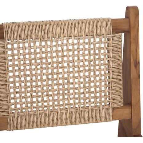 ΚΑΡΕΚΛΑ LOUNGE LUKILLA HM9913 ΞΥΛΟ TEAK ΣΕ ΦΥΣΙΚΟ--ΣΥΝΘ.ΣΧΟΙΝΙ ΜΠΕΖ 55,5x74x65Υεκ.
