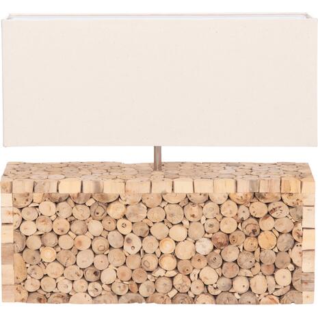 ΕΠΙΤΡΑΠΕΖΙΟ ΦΩΤΙΣΤΙΚΟ TWIGGY HM4437 DRIFTWOOD & ΛΕΥΚΟ ΚΑΠΕΛΟ 50.5x16x45.5Υεκ.