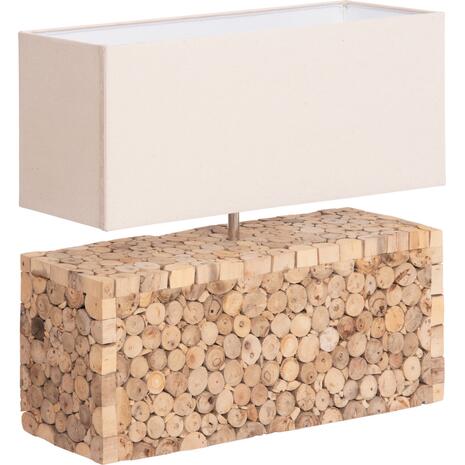 ΕΠΙΤΡΑΠΕΖΙΟ ΦΩΤΙΣΤΙΚΟ TWIGGY HM4437 DRIFTWOOD & ΛΕΥΚΟ ΚΑΠΕΛΟ 50.5x16x45.5Υεκ.
