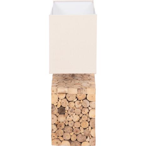 ΕΠΙΤΡΑΠΕΖΙΟ ΦΩΤΙΣΤΙΚΟ TWIGGY HM4437 DRIFTWOOD & ΛΕΥΚΟ ΚΑΠΕΛΟ 50.5x16x45.5Υεκ.