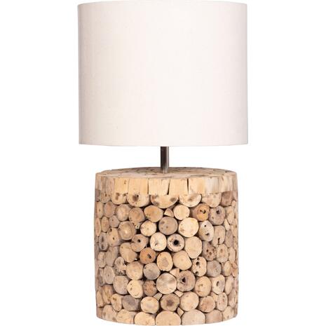 ΕΠΙΤΡΑΠΕΖΙΟ ΚΥΛΙΝΔΡΙΚΟ ΦΩΤΙΣΤΙΚΟ TWIGGY HM4427 DRIFTWOOD & ΜΠΕΖ ΚΑΠΕΛΟ Φ24.5x45Υεκ.