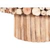 ΤΡΑΠΕΖΙ ΣΑΛΟΝΙΟΥ ΣΤΡΟΓΓΥΛΟ SPARROW HM9963 DRIFTWOOD--ΓΥΑΛΙ Φ65x51,5Υεκ.